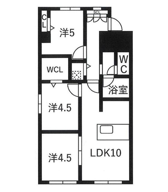 ライオンズマンション第7大通の間取り