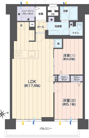 戸山ハイツ27号棟の間取り