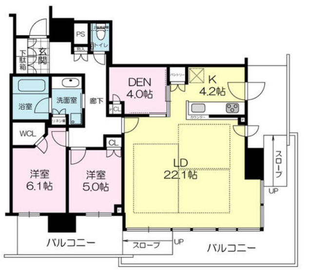 【間取り】 | プラウドタワー神戸垂水