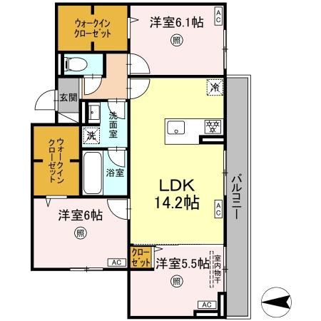 【間取り】 | トリシア長丘