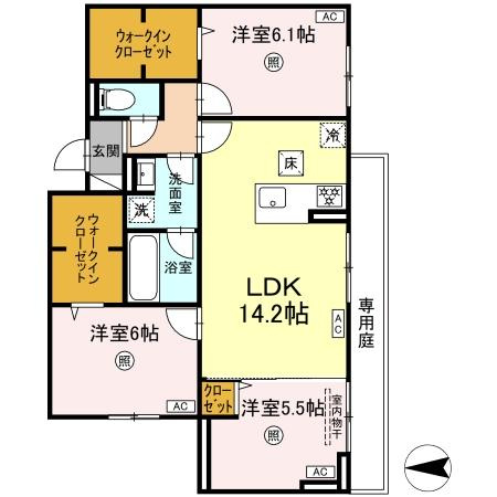 【間取り】 | トリシア長丘