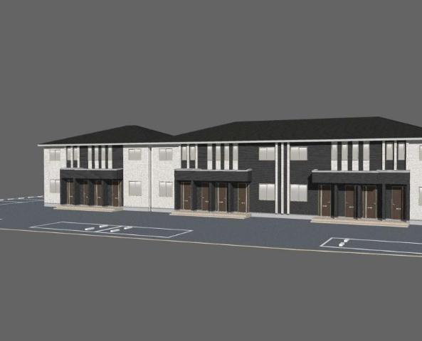 【外観】 | 加古郡稲美町国岡　アパート新築 | 完成予想図
