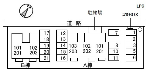 【区画図】 | アルメリア　B棟