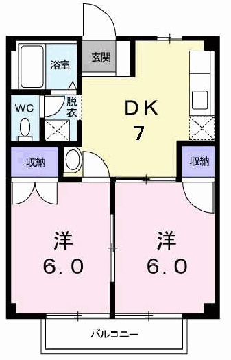 【間取り】 | ハイムマコトＢ