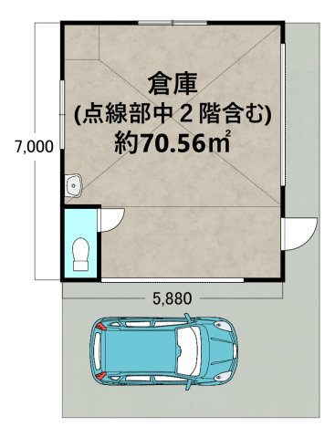 【間取り】 | 安倉中2丁目貸倉庫