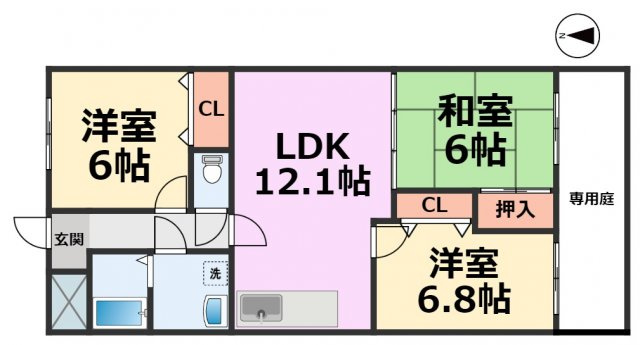 【間取り】 | メゾンロアジールⅡ