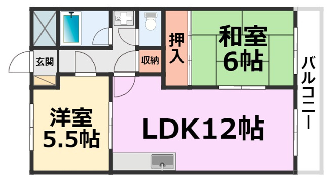 【間取り】 | 橋本第３マンション