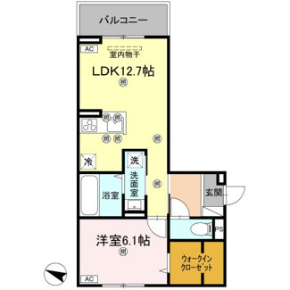 【間取り】 | フィオーレガーデン北田宮　C