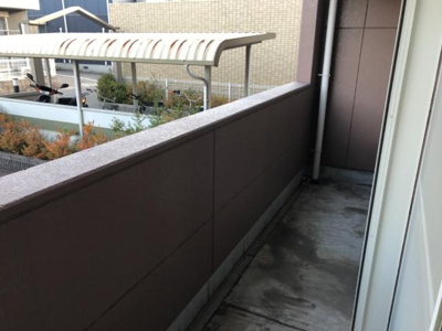 【その他】 | サンコートＭ | 間口が広く洗濯物も干しやすいベランダ