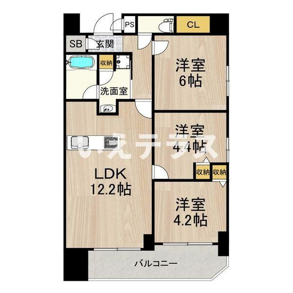 サムティグランツ神戸の間取り
