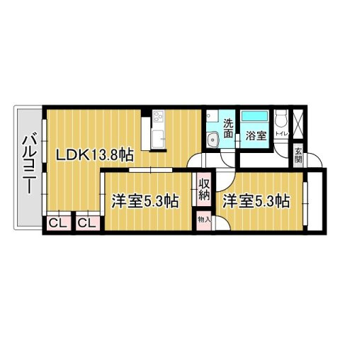 アムール正保の間取り