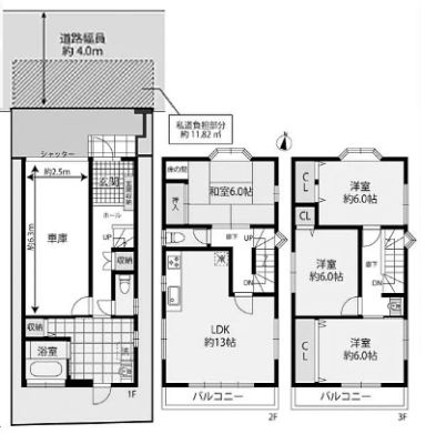【間取り】 | 池田市石橋４丁目　中古戸建