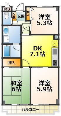 パーク・ウエストの間取り