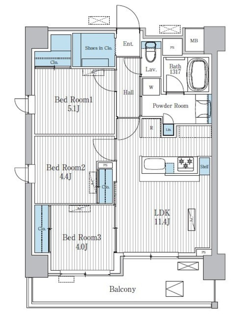 Ｔｅｒｒａ蚕糸の森の間取り