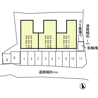【区画図】 | アメニティーコート西泉丘