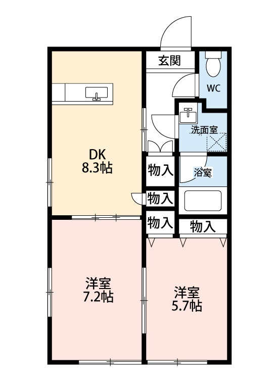 プレイン安城　　刈谷市近郊の賃貸はクラスホーム刈谷店の間取り