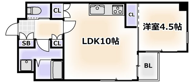 【間取り】 | FLAT　INN　UESHI（フラットインウエシオ）