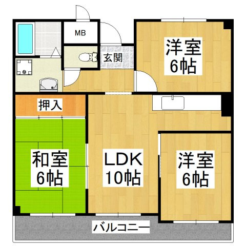 【間取り】 | ジョイフル昭栄