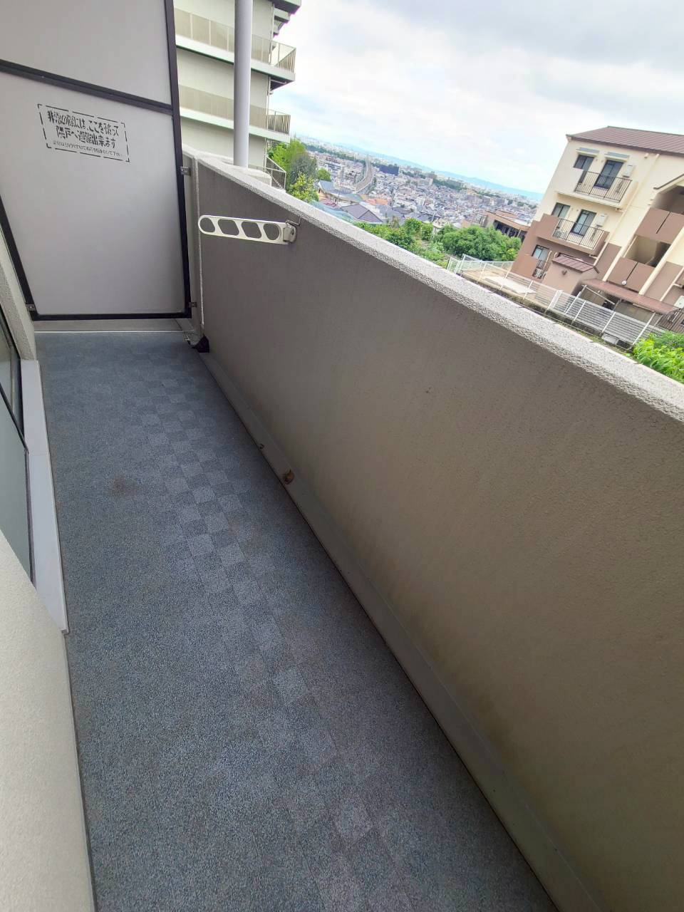 ウエストヒルズⅠのバルコニー