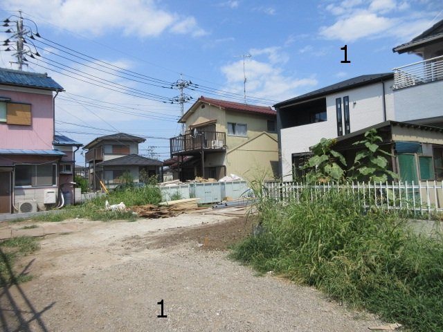 【仲介手数料無料】新築戸建　深谷市天神町9-16（全2棟）の前面道路含む現地写真
