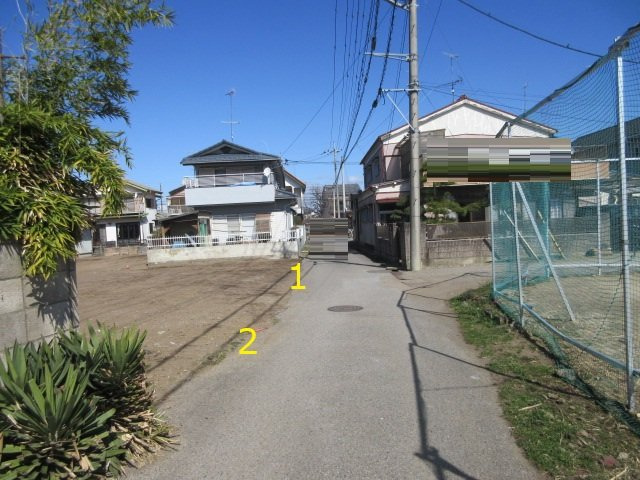 【仲介手数料無料】新築戸建　深谷市天神町9-16（全2棟）の前面道路含む現地写真