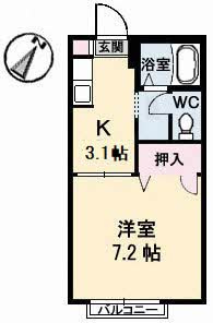 【間取り】 | ハイツ樫の前　B棟