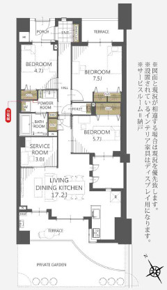 レクセルプラッツァせんげん台弐番館の間取り