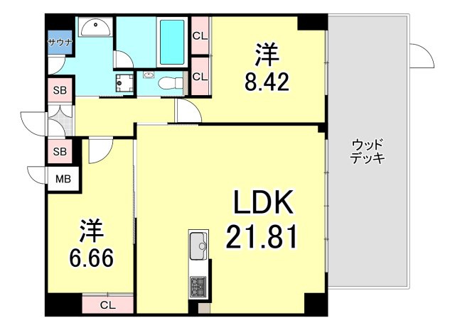 プレジオ西宮北口の間取り