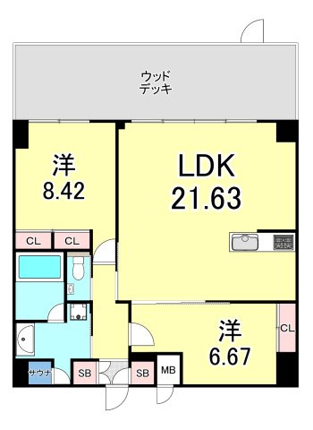 プレジオ西宮北口の間取り