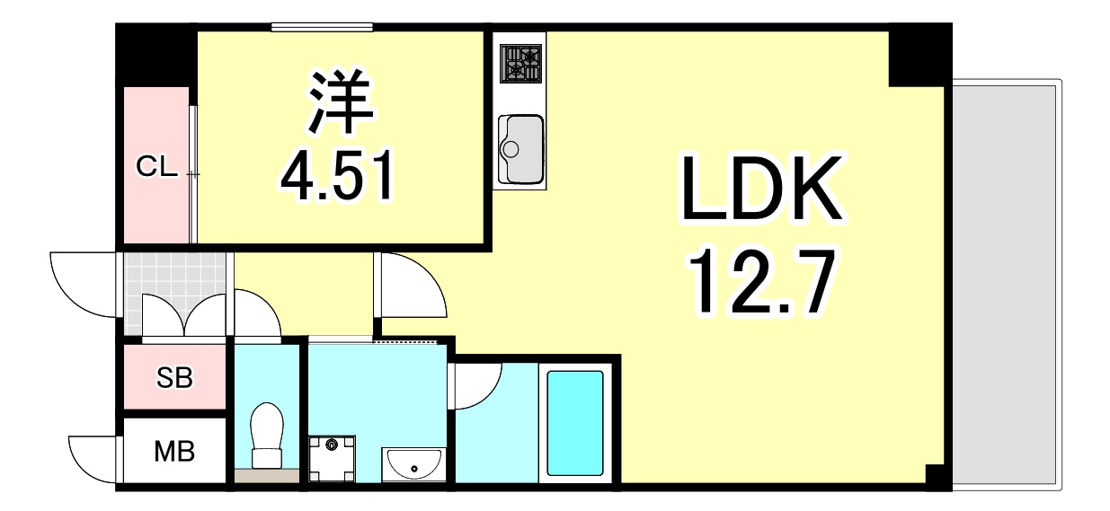 プレジオ西宮北口の間取り