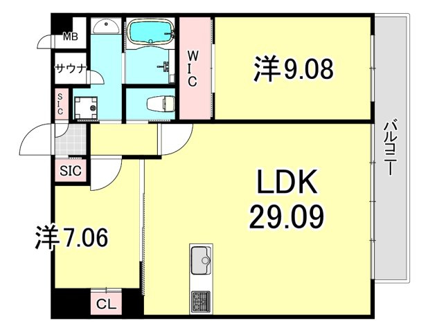 プレジオ西宮北口の間取り