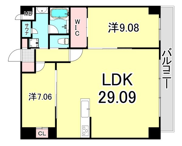 プレジオ西宮北口の間取り