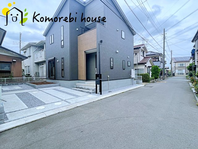 白岡市彦兵衛　新築一戸建て　リーブルガーデン　01の前面道路含む現地写真|前面道路含む現地写真です