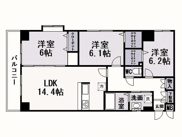 ファミール守恒の間取り