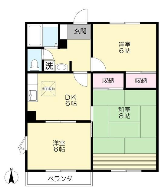 上ノ山コーポの間取り