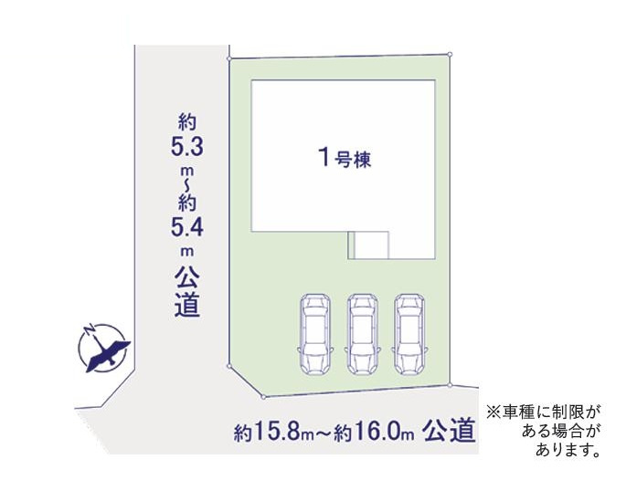 土浦市烏山7期　新築戸建の区画図