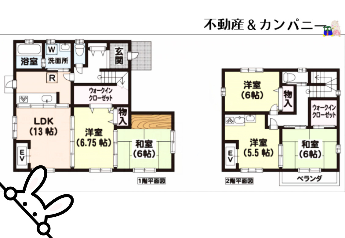 空港通2丁目の中古のおうち　松山市空港通2丁目中古戸建の間取り