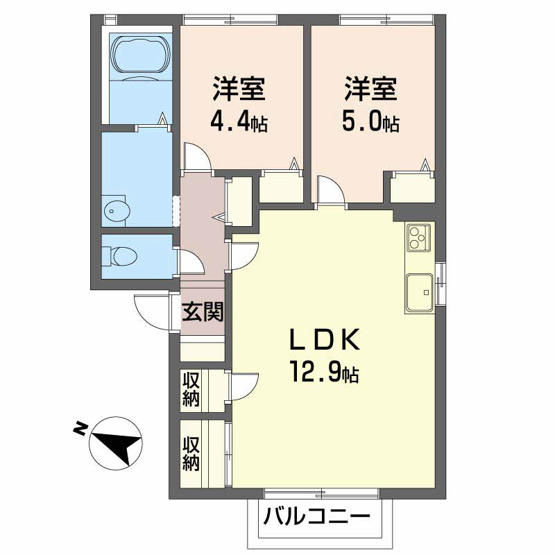 【間取り】 | ガーデンハイツ古谷E棟