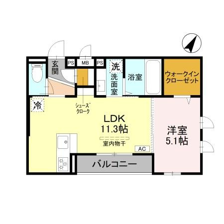 メルヴェイユソレイユの間取り