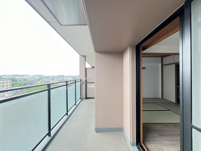 グリーントピア21コミュネット香芝のバルコニー|陽当たり良好なバルコニーです