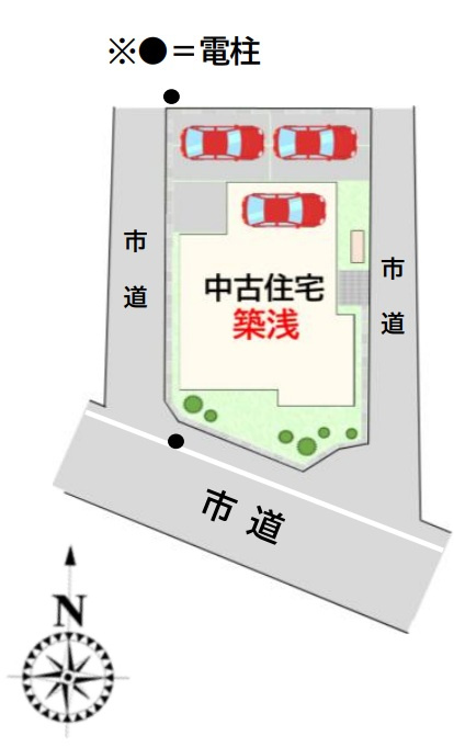 【中古戸建】行田市大字前谷の区画図|■区画図