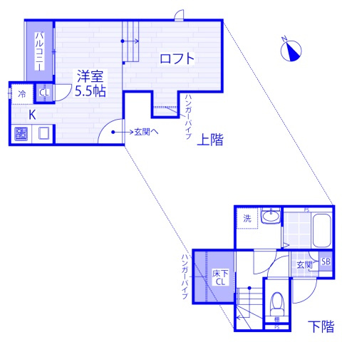 CB東大宮ライブリーの間取り