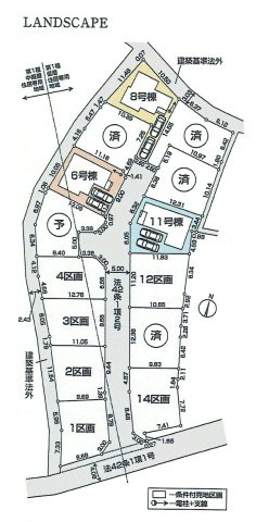 昭島市宮沢町２丁目　新築戸建全3棟の区画図