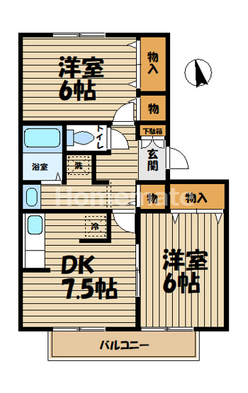【間取り】 | シャルマン八千代
