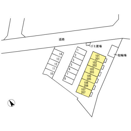 ブライトソレムの区画図