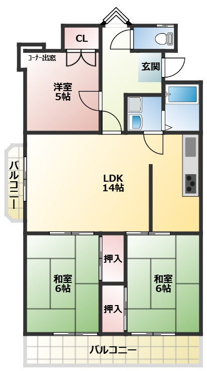 【間取り】の画像