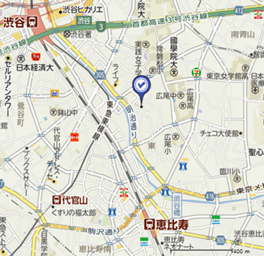 ＦＩＯＲＥ　ＳＨＩＢＵＹＡの地図