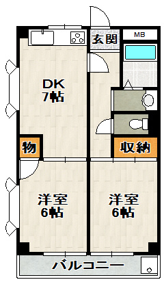 ラグゼコート伊丹の間取り