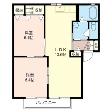エスペランサＢの間取り