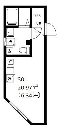 ＣＯＣＯＦＬＡＴ王子の間取り